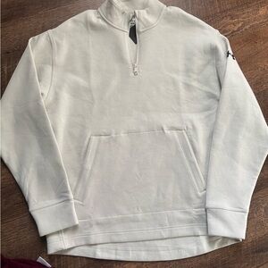 under armour Men's Half-Zip Pullover Sweatshirt - White NWT